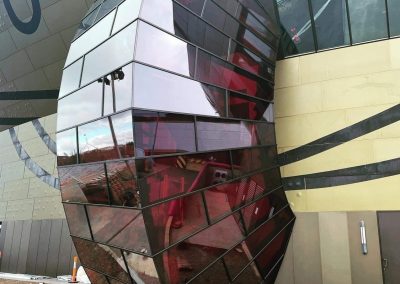 National Museum of Australia glass facade. Laminated by FGS Glass