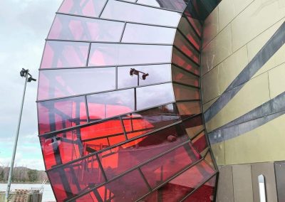 National Museum of Australia glass facade. Laminated by FGS Glass