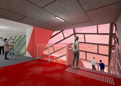 Artists impression of the National Museum of Australia glass facade. Laminated by FGS Glass